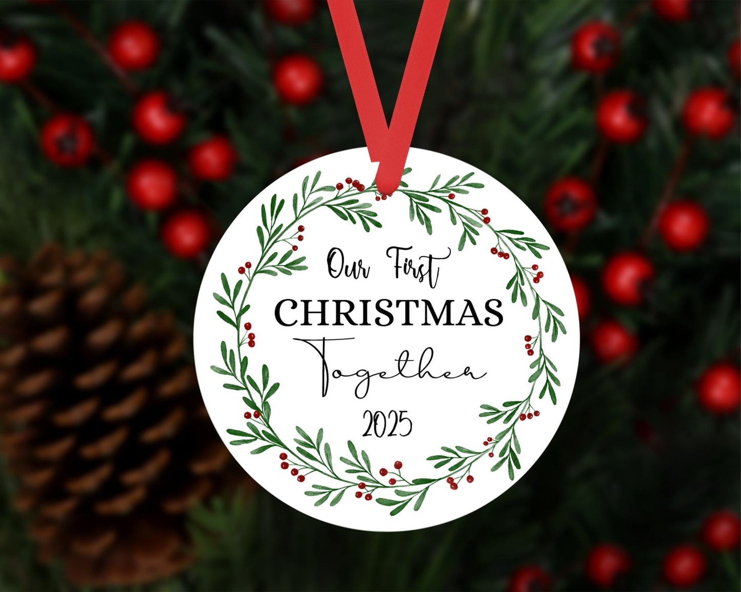 Our First Christmas Together Bauble 1st Xmas Tree Ceramic Ornament Keepsake Gift