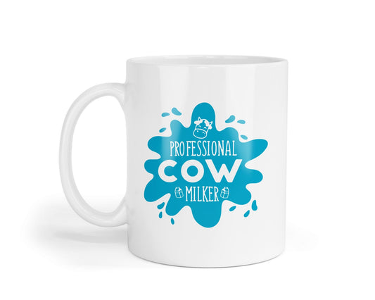 Cow Milker Mug: Funny Coffee Cup Gift for Dairy Farmer