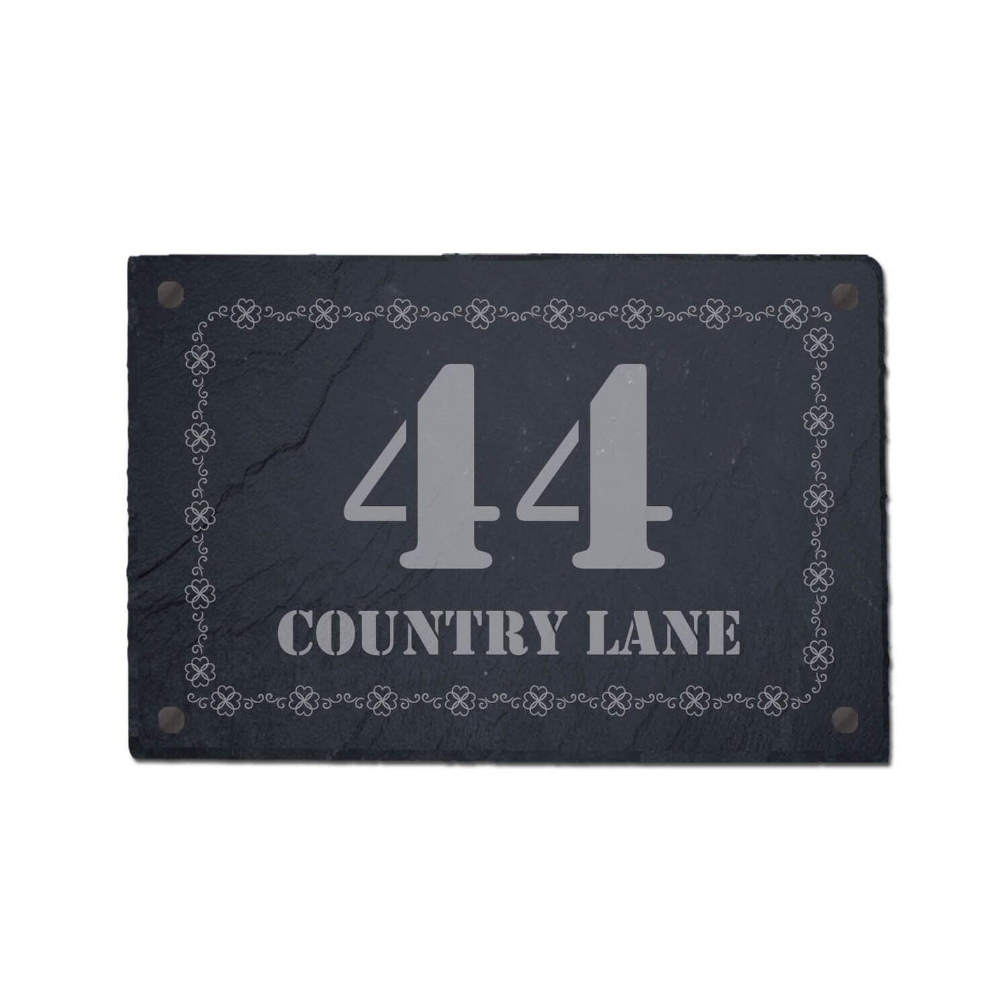 Personalised Slate Design 4 Home Plaque House Slate Sign Laser Engraved Stone