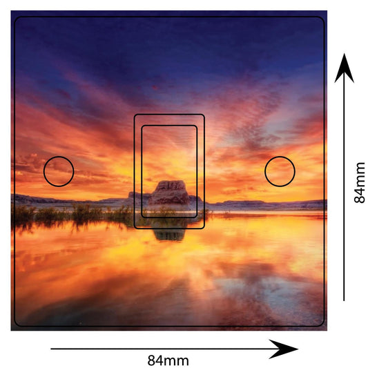 Sunset Lake Light Switch Sticker: Vinyl Wall Decor