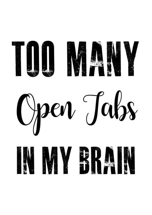 Funny Brain Quote Poster: Fashion Room Decor Print