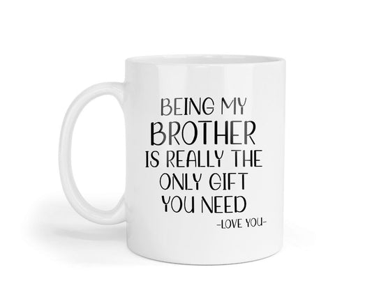Being My Brother Mug & Coaster Set Birthday Christmas Funny Coffee Xmas Tea Gift