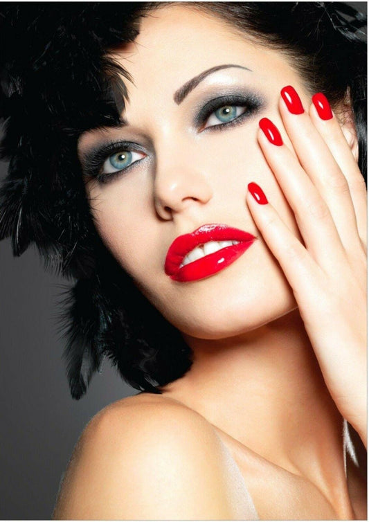 Hair Nail & Foot Care Poster Make-up Salon Spa Decor Manicure Pedicure Art Print