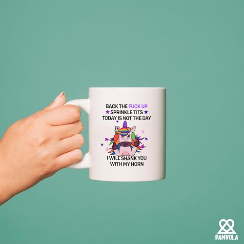 Back The Fuck Up Sarcastic Gifts Office | Ceramic Coffee Mug | 11 OZ