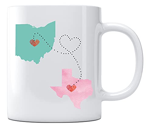 Ohio and Texas Moving Away After Graduation | Ceramic Coffee Mug | 11 OZ