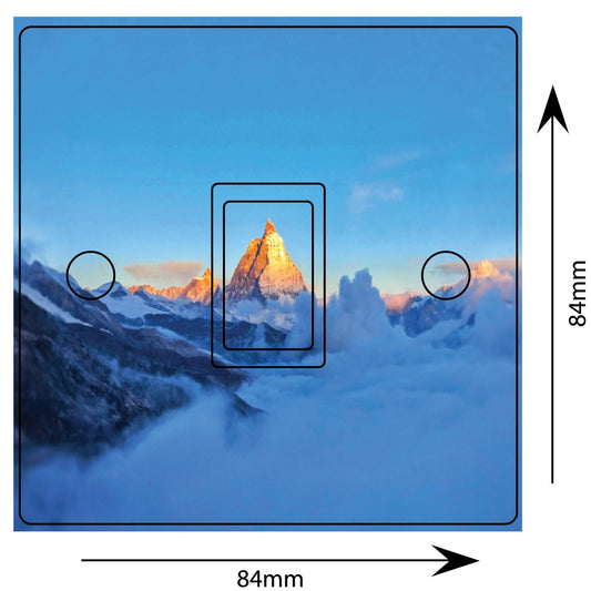 Matterhorn Mountains 3d Light Switch Sticker Cover Vinyl Skin Wall Decal Decor