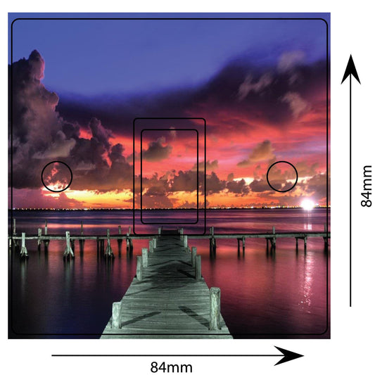 Sunset On Pontoon 3d Light Switch Sticker Cover Vinyl Skin Wall Decal Decor