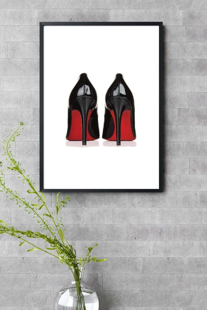Shoes Fashion Girls Bedroom Modern Heels Wall Art Home Room Decor Print Poster