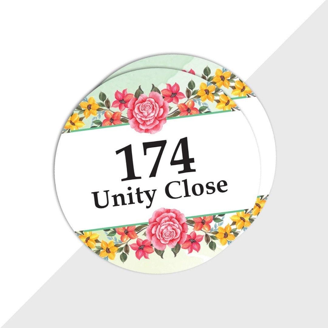 Wheelie Bin Street Name House Address Wheelie Dustbin Sticker Vinyl Decal