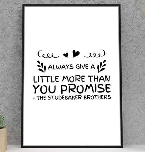 Always Give Little More Motivational Inspirational Positive Quote Poster Wall