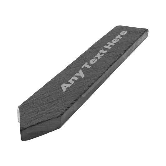 Personalised Slate Memorial Plant Marker: Engraved Garden Decor Customise with Any Text