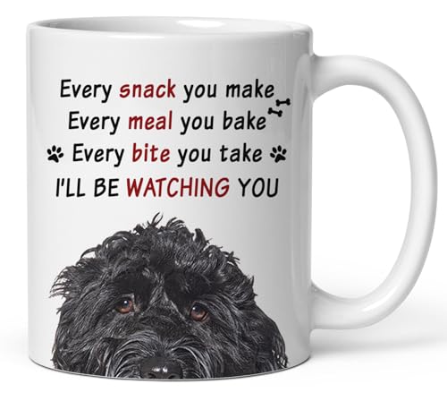 Funny Cockapoo Peeking Face Every Snack You | Ceramic Coffee Mug | 11 OZ