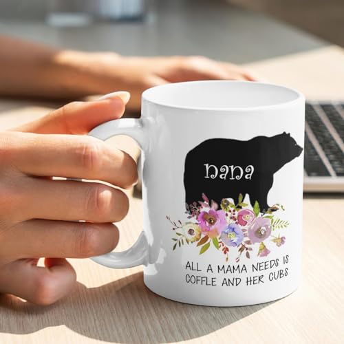 Personalized Mama Bear with Children s | Customised Coffee Mug | 11 OZ
