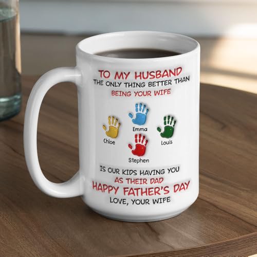 Fathers Day Funny Gift for Husband from Wife | Ceramic Coffee Mug | 11 OZ
