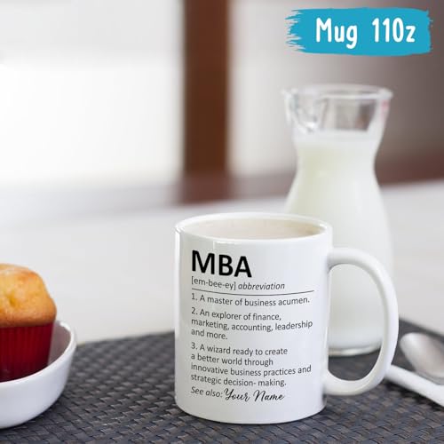 MBA Definition Personalized Gift For Master | Customised Coffee Mug | 11 OZ
