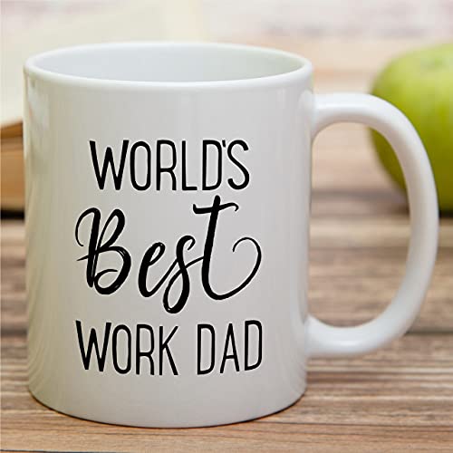 Funny World s Best Work Dad Goodbye Farewell | Ceramic Coffee Mug | 11 OZ