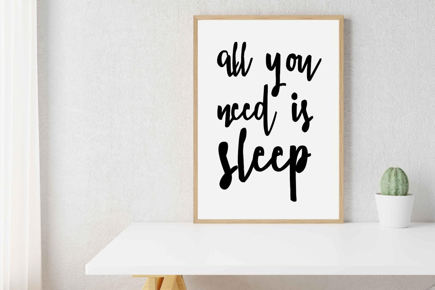 All You Need Is Sleep Nursery Bedroom Boys Girls Wall Decor Art Poster Print