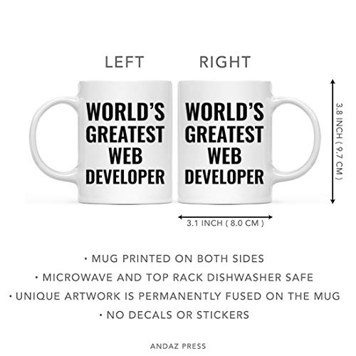Gift for Men or Women World s Greatest Web | Ceramic Coffee Mug | 11 OZ
