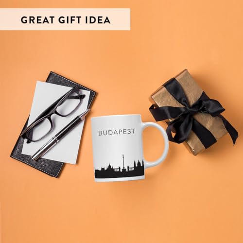 Tourist Travel Souvenir Gift Budapest Hungary | Ceramic Coffee Mug | 11 OZ