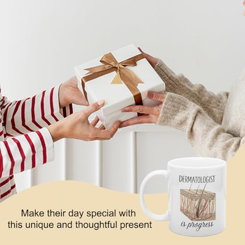 DYJYBMY Dermatologist Is Progress Funny | Ceramic Coffee Mug | 11 OZ