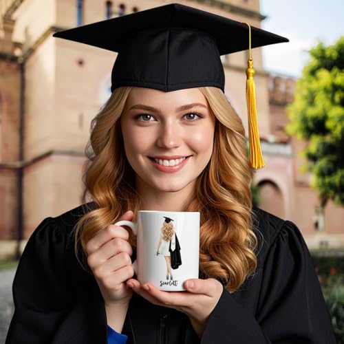 Personalized Graduation Gifts for Woman Her | Customised Coffee Mug | 11 OZ