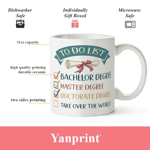 PhD Doctor Graduation Gifts Doctorate Degree | Ceramic Coffee Mug | 11 OZ