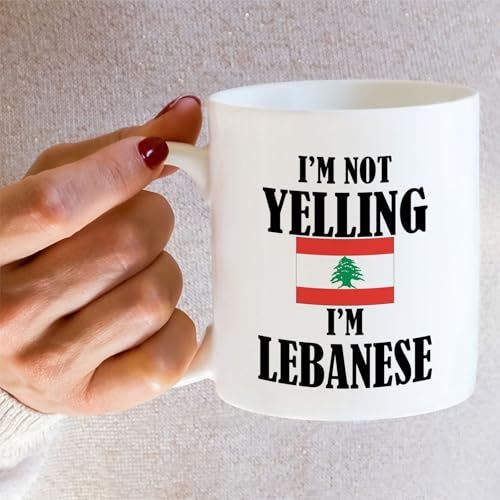 Funny Lebanese I m Not Yelling Sarcasm | Ceramic Coffee Mug | 11 OZ