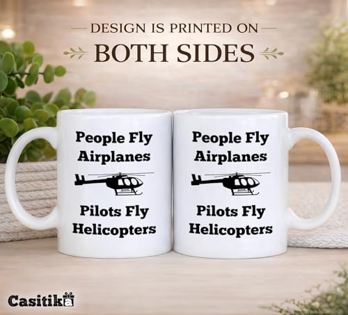 Helicopter Pilot Pilots People Fly Airplanes | Ceramic Coffee Mug | 11 OZ