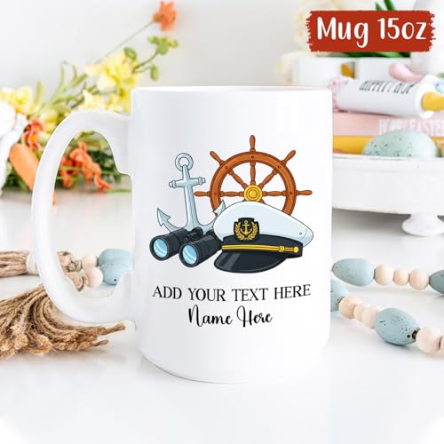 Captain Gifts For Sailor Men Women | Customised Coffee Mug | 11 OZ