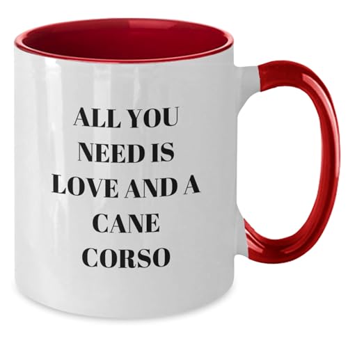 Heartwarming Gifts from Men for Cane Corso Dog | Ceramic Coffee Mug | 11 OZ