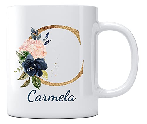 Mothers Day Presents with Name Carmela Gift | Ceramic Coffee Mug | 11 OZ