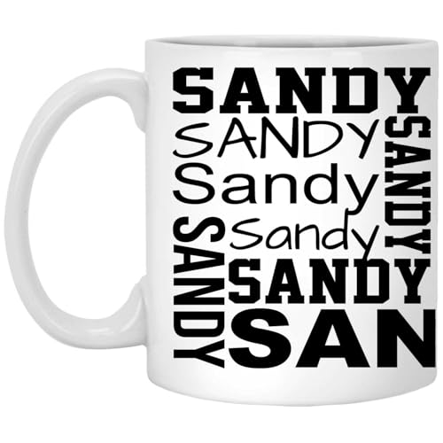 Personalized Your Name Signature Sandy | Customised Coffee Mug | 11 OZ