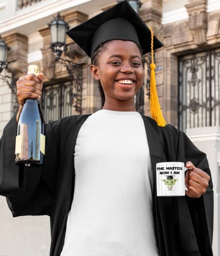 Suchmugs Masters Degree The Master Now I Am | Ceramic Coffee Mug | 11 OZ