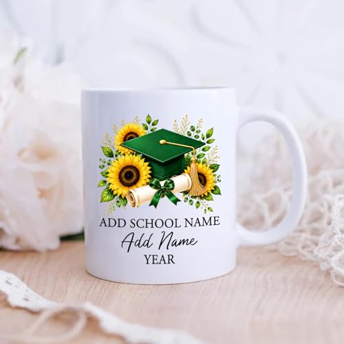 Personalized Graduation Cap Custom School | Customised Coffee Mug | 11 OZ