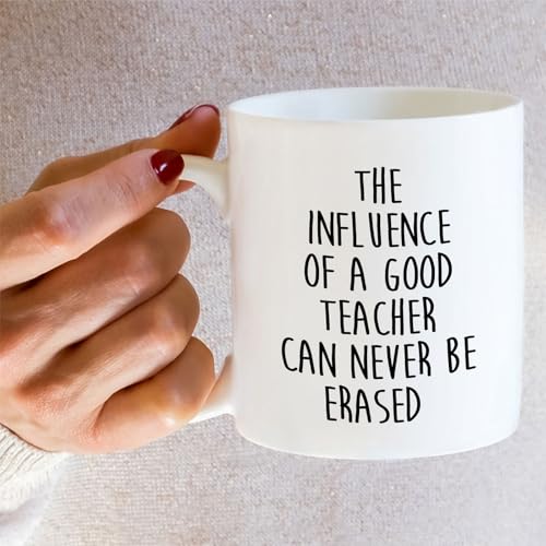 Funny Teacher The Influence of a Good Can | Ceramic Coffee Mug | 11 OZ
