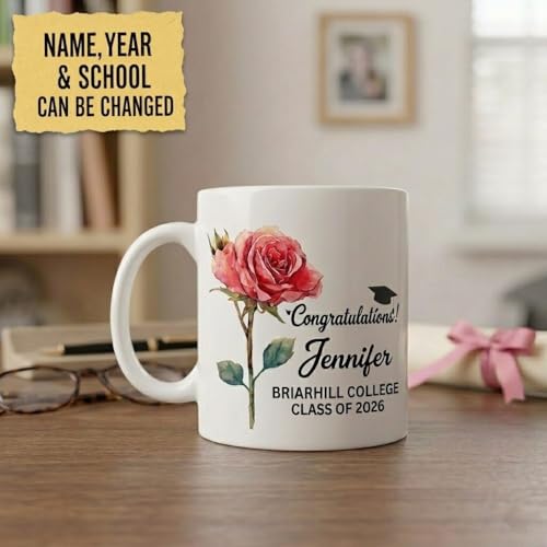 Hyturtle Personalized Graduation Gift Funny | Customised Coffee Mug | 11 OZ