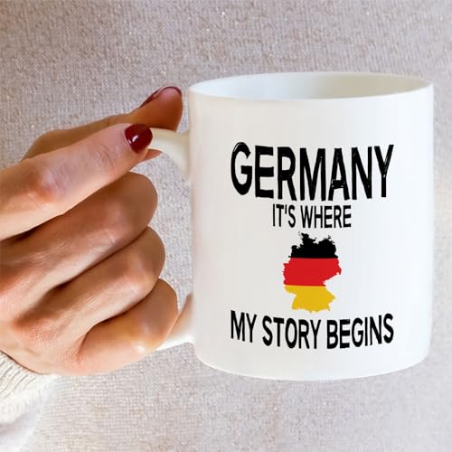 Proud German Germany It s Where My Story | Ceramic Coffee Mug | 11 OZ
