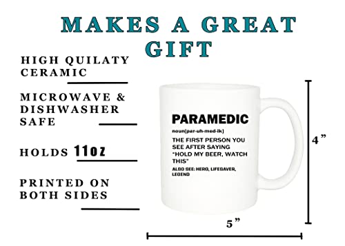 Rogue River Tactical EMT Funny Paramedic Noun | Ceramic Coffee Mug | 11 OZ