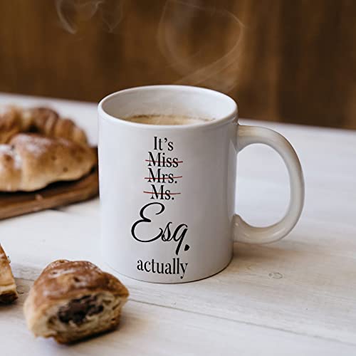 Shqiueos Lawyer Gifts for Women Pass the Bar | Ceramic Coffee Mug | 11 OZ