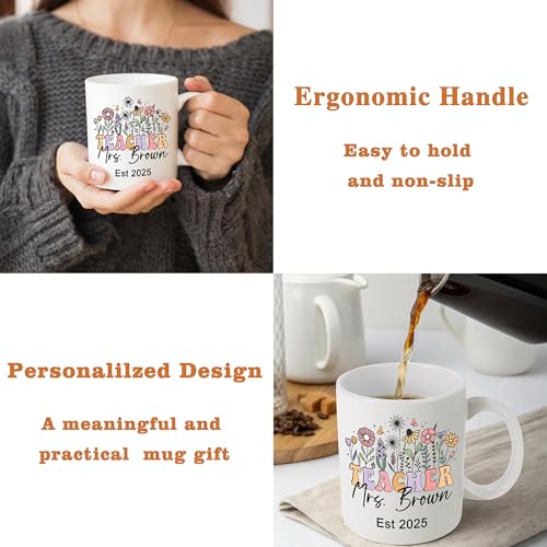 Elemtansy Personalized Teacher Appreciation | Customised Coffee Mug | 11 OZ