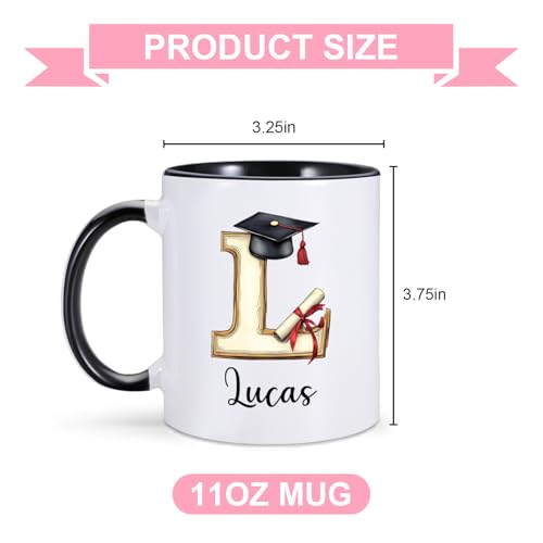 Custom Graduation with Initial Personalized | Customised Coffee Mug | 11 OZ