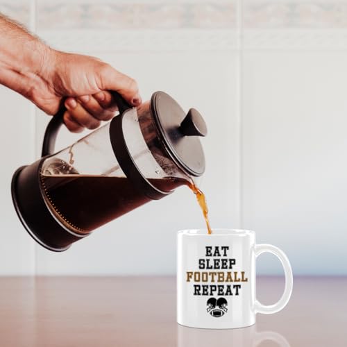 American Football with Handle Novelty for Men | Ceramic Coffee Mug | 11 OZ