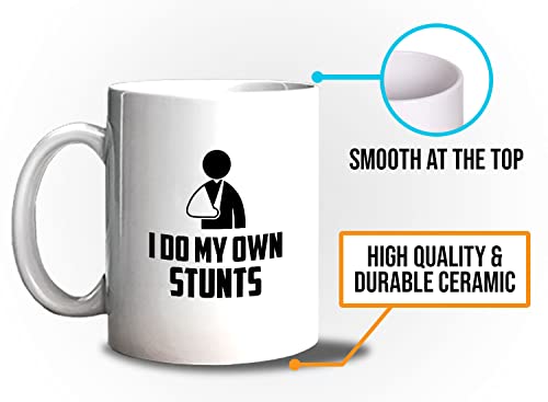 Get Well Gift I Do My Own Stunts Humorous for | Ceramic Coffee Mug | 11 OZ