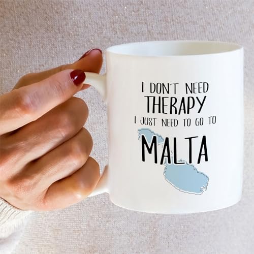 Funny Malta Lover Don t Need Therapy Just to | Ceramic Coffee Mug | 11 OZ