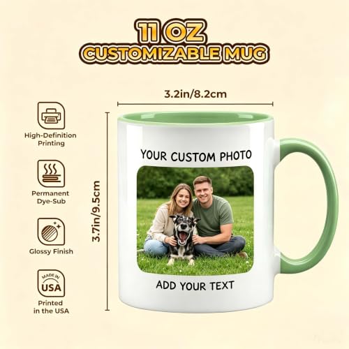 Custom Personalized with Customized Photo | Customised Coffee Mug | 11 OZ