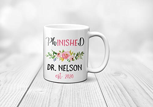 PhinisheD PhD Graduation Personalized Gift | Customised Coffee Mug | 11 OZ