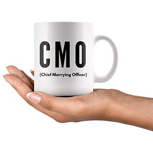 Chief Marrying Officer CMO Gift To Pastor | Ceramic Coffee Mug | 11 OZ