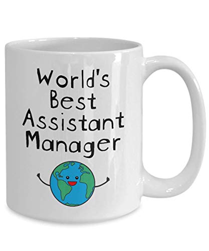 World s Best Assistant Manager Funny Gifts for | Ceramic Coffee Mug | 11 OZ