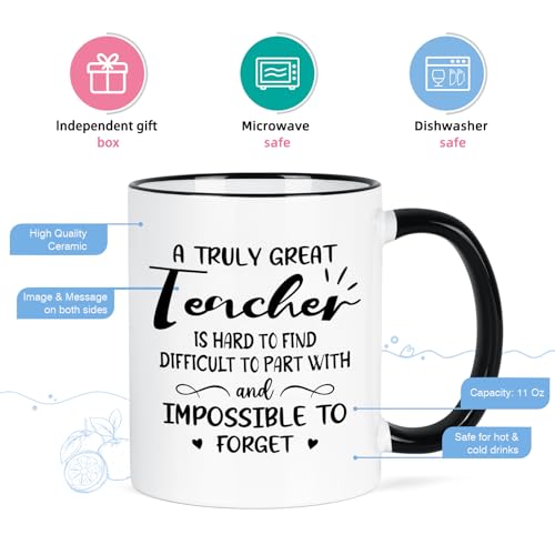 YHRJWN Teacher Appreciation Gifts for Women | Ceramic Coffee Mug | 11 OZ