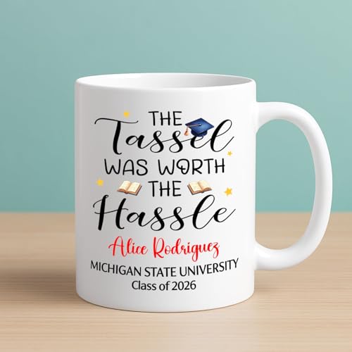 The Tassel Was Worth Hassle Personalized | Customised Coffee Mug | 11 OZ